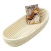 1pc Kitchen Long Dough Rattan Baskets Proofing Proving Rattan  Baking Bread Basket Rattan Food Storage Baskets1pc