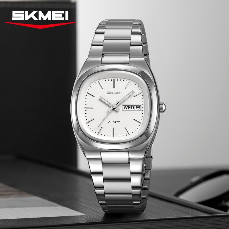 SKMEI 2420 Casual Female Wristwatch Dress For Women Ladies Business Steel Clock Fashion Quartz Date Time Women Luxury Watches
