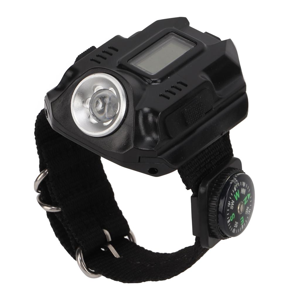 Outdoor Wrist Watch Torch Light USB Rechargeable LED Wrist Watch Flashlight for Camping