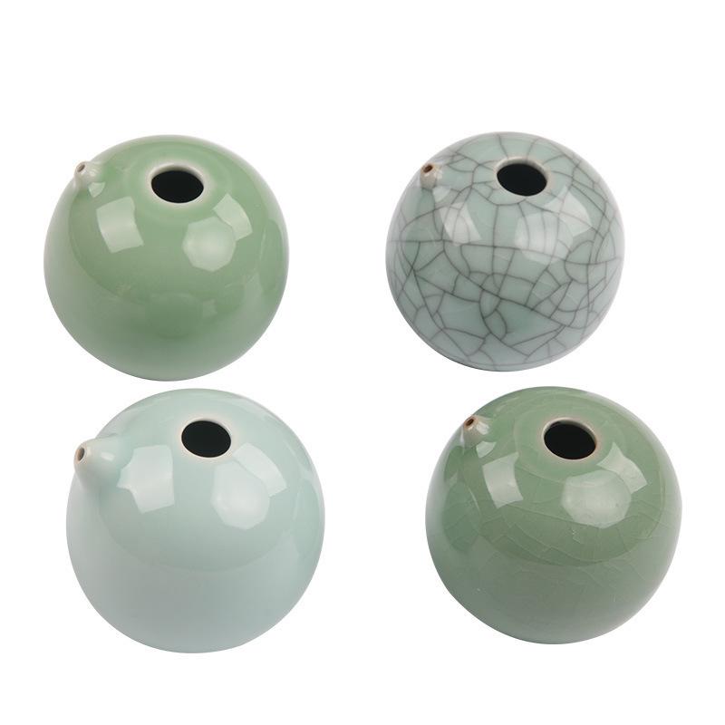 Wei Zhuang Ceramic Inkstone for Grinding and Mixing Ink: Calligraphy Water Drop Supplies - Four Treasures of the Study.
