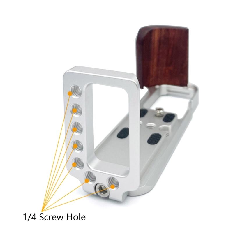 For  X-T30 X-T20 X-T10 Camera Quick Release QR L Plate, Anti Slip Metal Holder Hand Grip, Aluminum Aloy