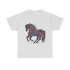 Floral Horse T-Shirt Elegant Pony Design Vintage Botanical Style Cute & Artsy