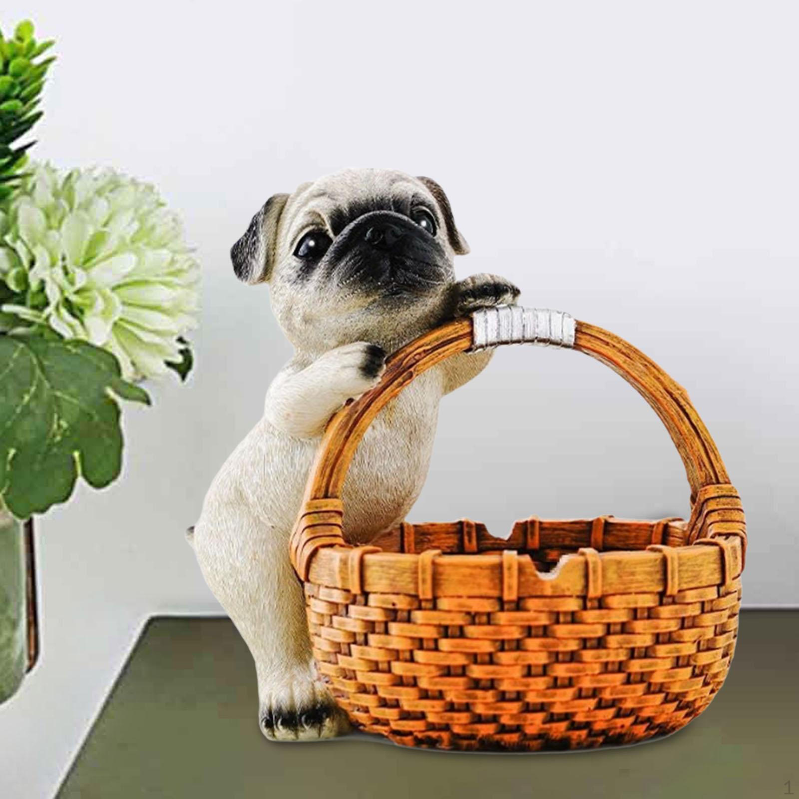 

Хранение ключей Милая корзина для животных Лоток для сбора мусора Прозрачная коробка Настольный органайзер для гостиной 16cmx14cmx16cm