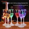 LED Champagne Glass: Creative Light-Up Cup for Weddings, Holidays & Parties, Activates with Water.