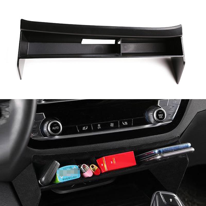 

Ящик для хранения автомобиля из АБС-пластика с центральным управлением, органайзер для мелочей, держатель для BMW X3 X4 G01 G02 2018-2022, плюшевый автостайлинг