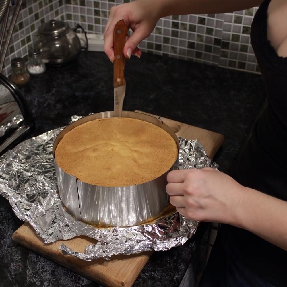 1 stück Edelstahl Mousse Ring Teleskop Runde Kuchen Ring Kuchen Form 6 Zoll-12 Zoll Einstellbare Größe Backen Werkzeug