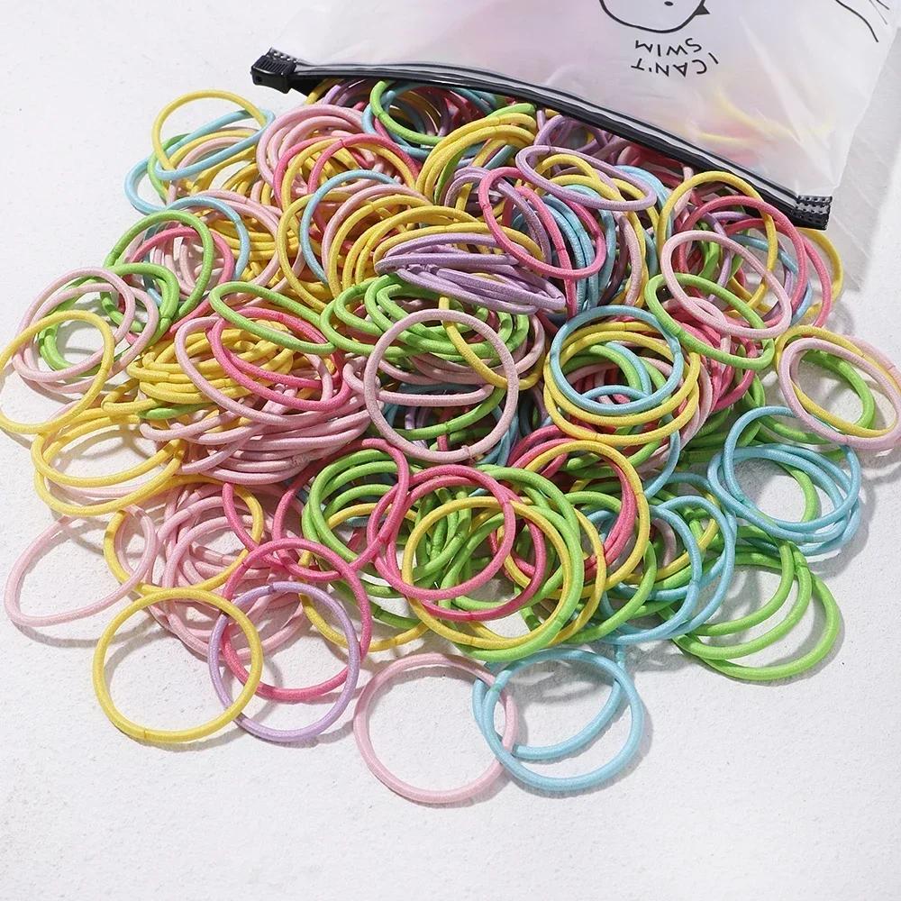 50 szt. Gumki do włosów Opaski Gumki do kucyka Sznurek Scrunchies Obręcz Colet Opaska do włosów dla Kobiety Mężczyzny Dziewczynki Cienkie Akcesorium do fryzury