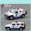 Legierung Automodell Hummer H3 Polizei-SUV mit Ton und Licht für Kinder zum Spielen