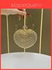 Pochette da sera a forma di cuore con strass e chiusura a catena per eventi formali