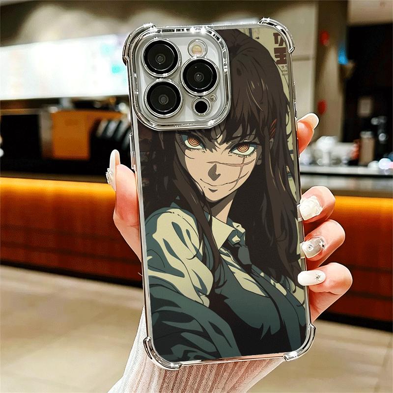 

Anime Character Yoru War CSM Soft Phone Case For iPhone 15 16 17 Air 14 Pro Max 16E Plus 13 12 Mini Plating Anti-Fall Fundas iPhone 12 Pro Max
