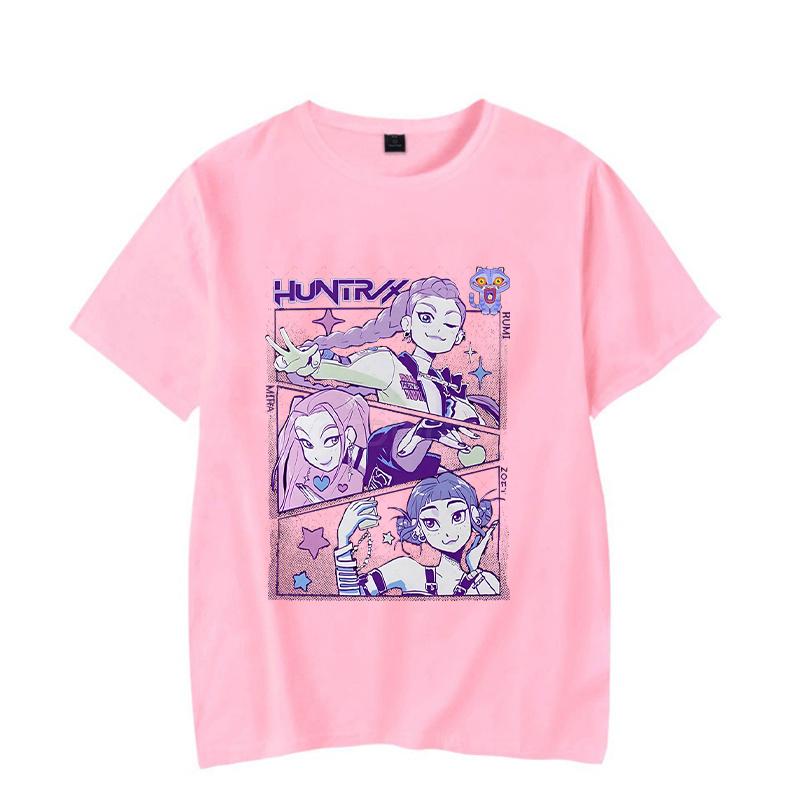 Anime Mode KPop Dämonenjäger Sommer Tops Rumi T-Shirt für Männer Frauen Perfektes Geschenk für Fans Neue koreanische Ulzzang T-Shirts