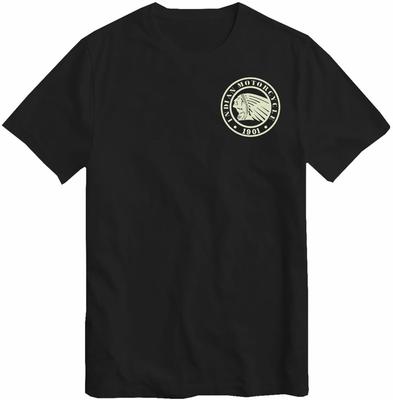 Indian Motorcycle Biker Schädel Chopper Cafe Motorrad Racer Biker T-Shirt Top Pock