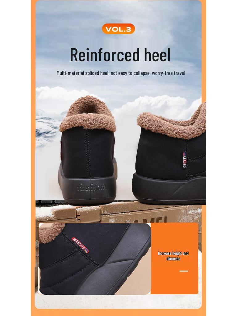 Koreanischer Stil Mode 2025 Winter Warm Wasserdicht Rutschfest Damen Schneestiefel, Plus Samt und Dicke Baumwolle Komfort.