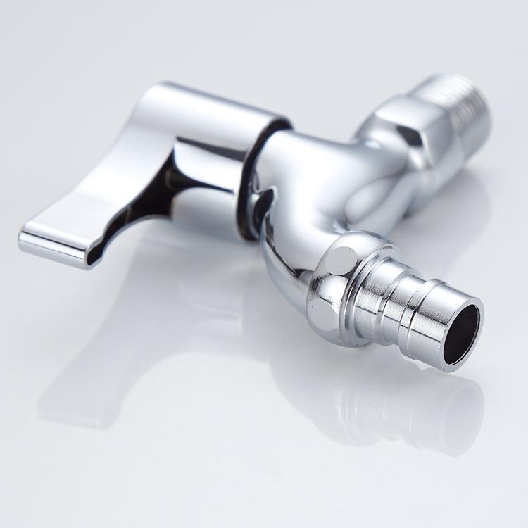 Washing Machine Faucet with Pointed Tip, Single Cold Quick Start Faucet DN15 20mm Interface, Washing Machine Faucet