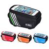 Rainproof Bicycle Bag Frame Front Top Tube Cycling Bag Reflective 6.5in Phone Case Touchscreen Bag MTB Bike Accessories