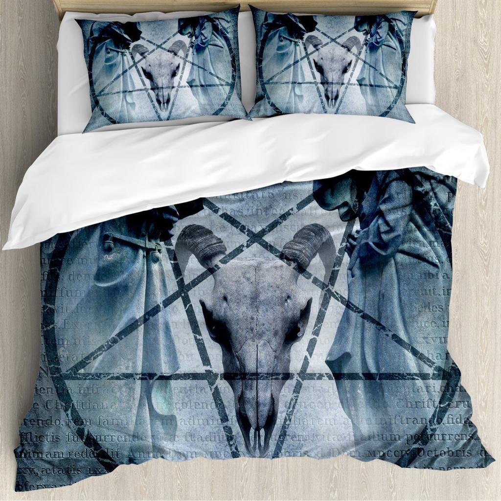 Daisy Flower Three-Piece Quilt Cover 3D Digital Printing Bedding Set Bed Cover