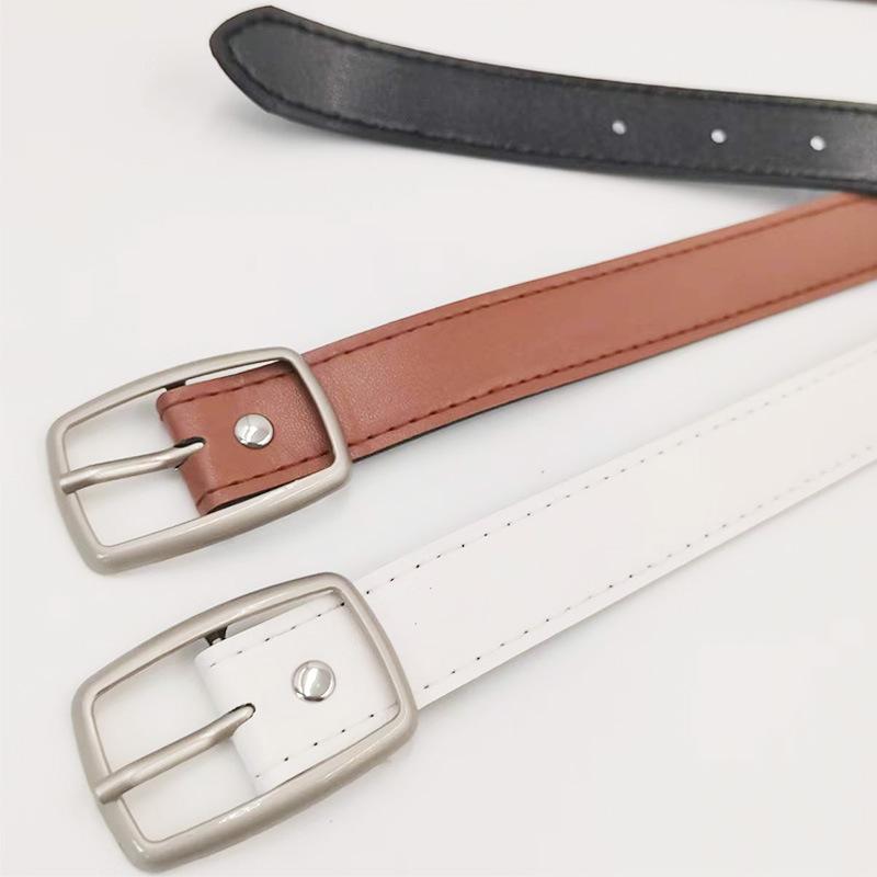 Clothing Matches with Women's Pin Buckle Belt Simple and Versatile Jeans Dress Suit Pants Decorative Belt