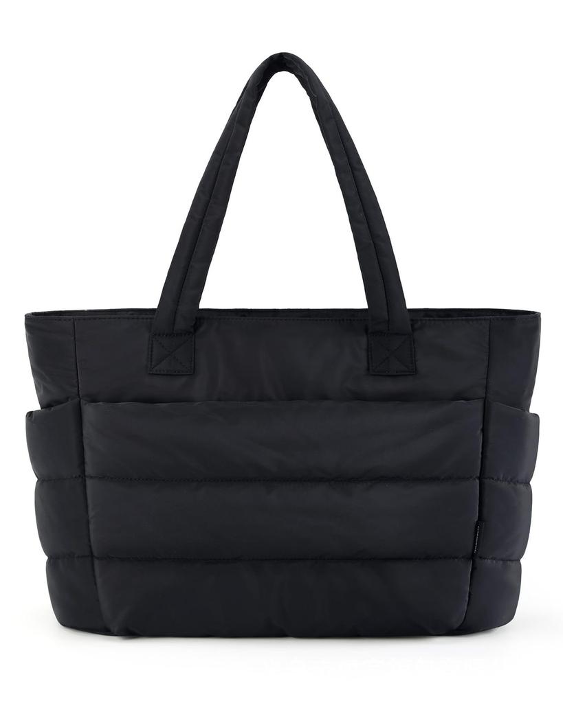 Large Quilted Cott Jacket Tote Bag, Lightweight, Spacious Handbag Shoulder Bags for Work, Travel & Yoga, Fitness, Daily Use