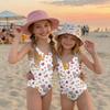 Costume da bagno intero per bambina con stampa animalier Costume da bagno per bambini Tessuto leggero e morbido Vestibilità comoda Adatto per attività estive in spiaggia e piscina