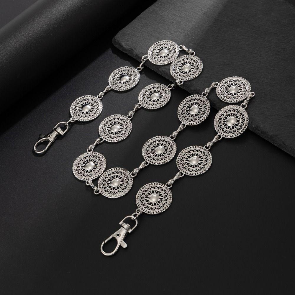 Jeans Chain Punk Belt Chain Zinc Zinc Zinc Alloy Pants Chain Punk Round Disk Waist Chain  Male