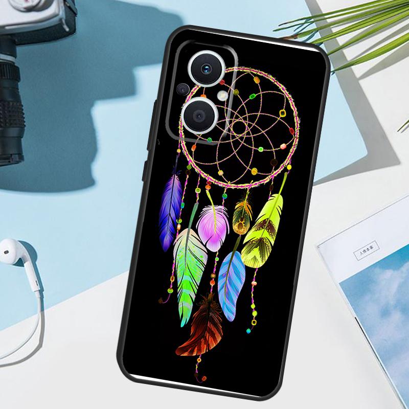 Retro Feather Dreamcatcher Cover For OPPO Reno 13 F 14 10 11 12 Pro 12F 11F 14F 7 8 Lite OPPO Find X8 X6 X5 X9 Pro Case