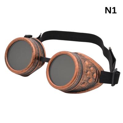 Occhiali da sole retrò da motociclista, stile steampunk, da conducente, stile gotico, occhiali protettivi, decorazioni, modelli multipli, strumento per vestirsi