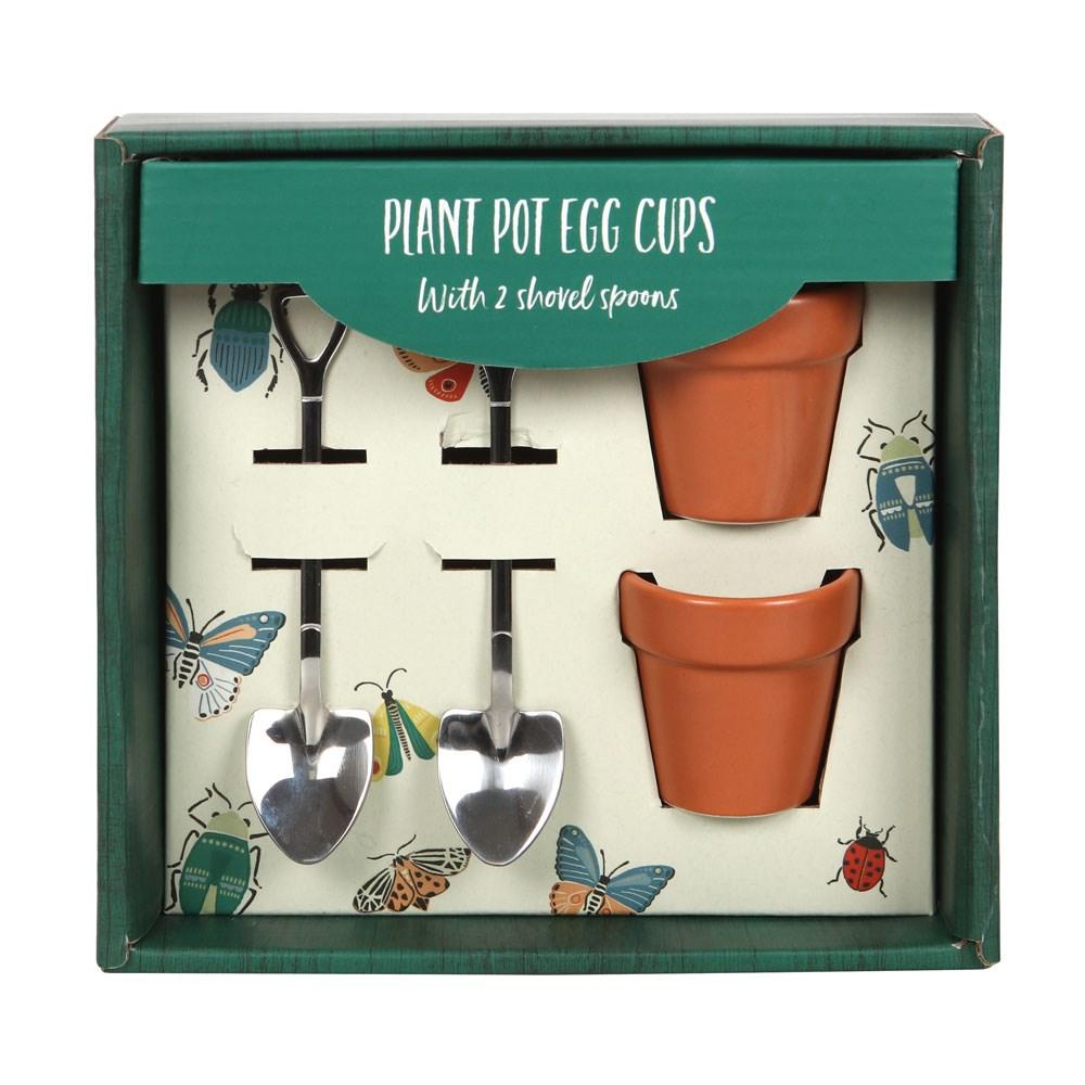 Something Different Plant Pot Egg Cup Set