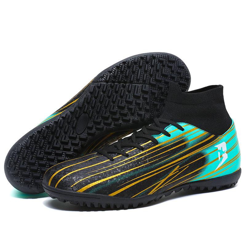 New High-Top Student Football Shoes with Long And Broken Pins for Training And Matches Professional  Youth Sports Shoes