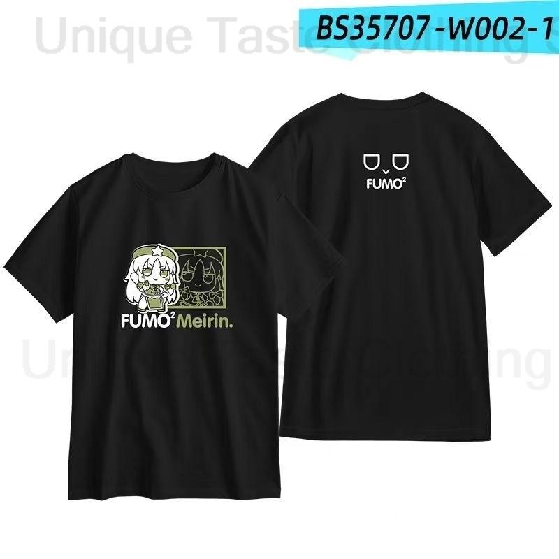 Touhou Project Tshirt Cirno Hoan Meirin Hakurei Reimu Cartoon Print Tshirt Unisex Cotton Soft Comfortable Short Sleeve Tee Top S