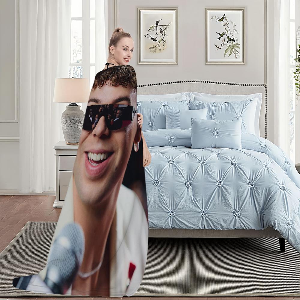 Hip Hop Singer Q-Quevedo Blanket Blanket for Couch Sofa Travel Home Hiking Picni Bed Beding Flannel Blanket birthday gift
