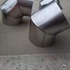 45° Thickened Stainless Steel Chimney Elbow for Firewood Stove Exhaust & Heating Boiler