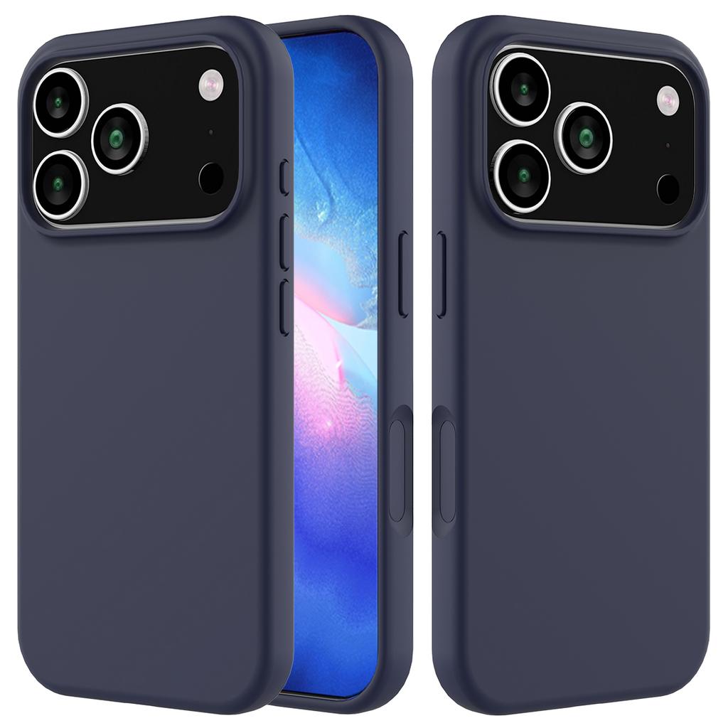 For iPhone 17 Pro Case Drop Proof Liquid Silicone Soft Lining Back Phone Cover