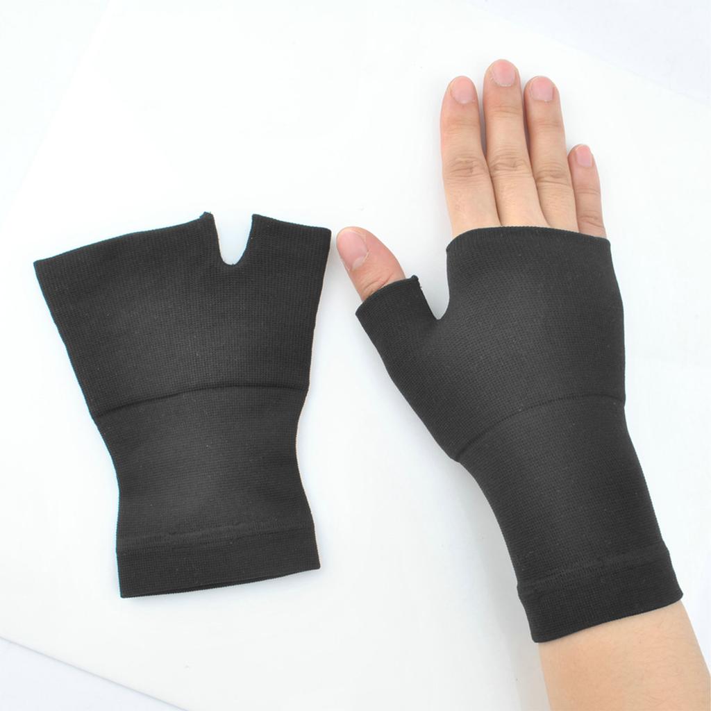 Wrist Thumb Band Support Compression Wrist Sleeve for Carpal Tunnel Syndrome Black