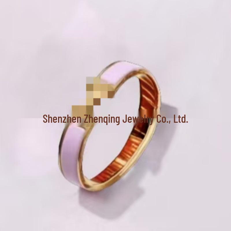 Náramek s písmenem H pozlacený 18k smaltovaný - Klasická móda, Více barev, Ideální pro páry