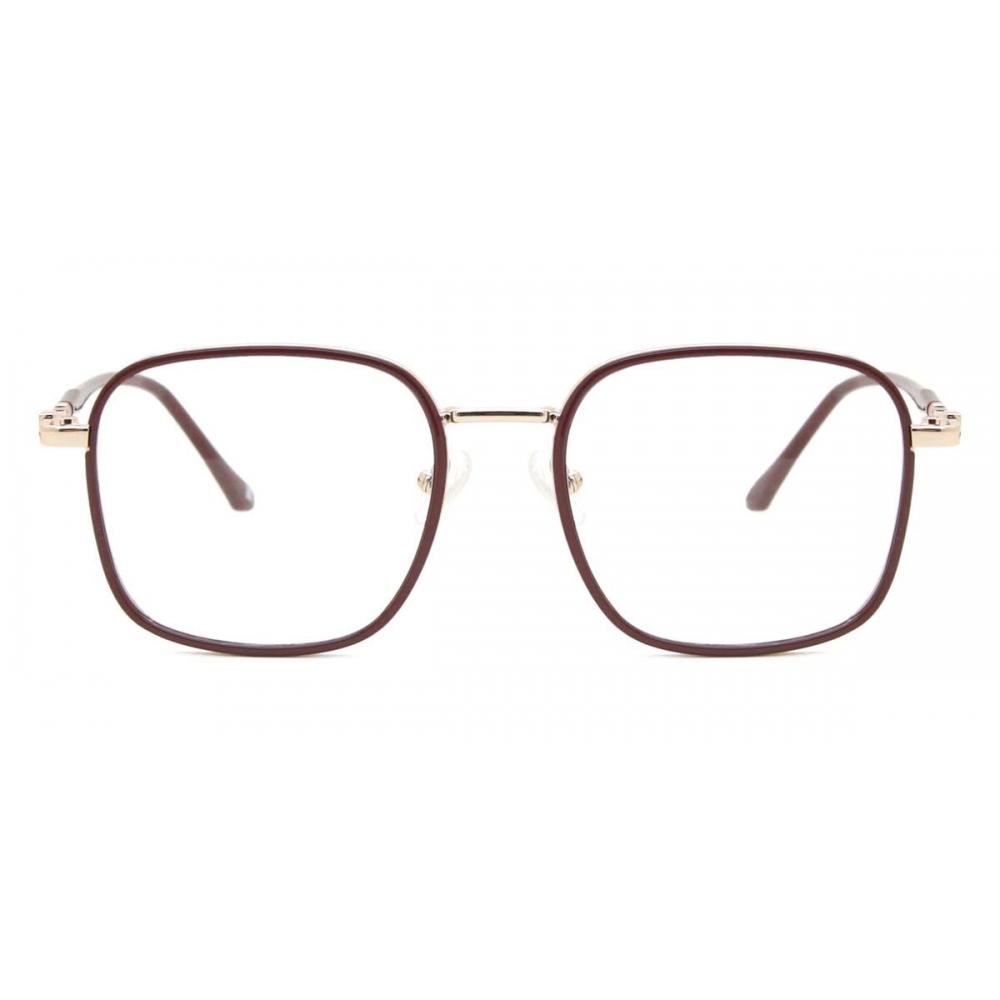 

Full Rim Square Red Gold Smartbuy Collection Felt Mtr 90 Fashion Unisex Eyeglasses Red Gold/51-18-144