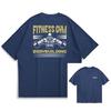 Trendy Classic Fitness Gym Elements Casual TShirt Mens and Womens Luxury Brand Top