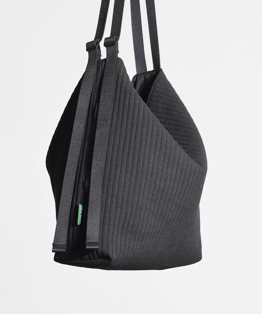 Green Stuff Spacious Loose Fit Shopper Bag 57 Ribbed Corduroy - Black