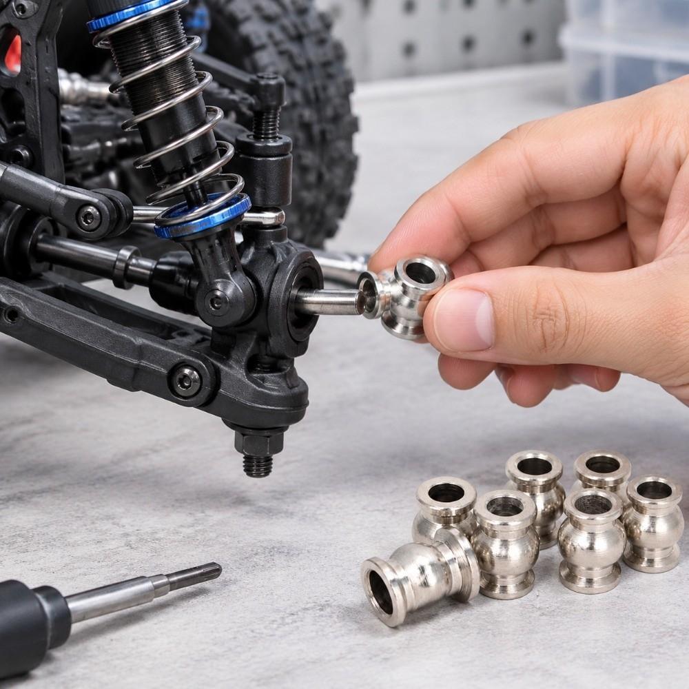 4pcs HSP Unlimited Factory 1/10 Accessories 2 Sizes 1/10 RC Shock Damper Head  for 94107/106/108/111