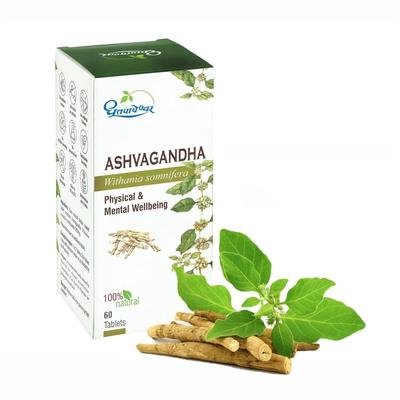 Dhootapapeshwar Ashwagandha Withania Somnifera Physical & Mental Wellbeing 60