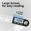 SHANHR 200 Mm/300 Mm Digital Angle Ruler Stainless Steel Electronic Angle Meter Electronic Protractor Goniometer Angle Gauge