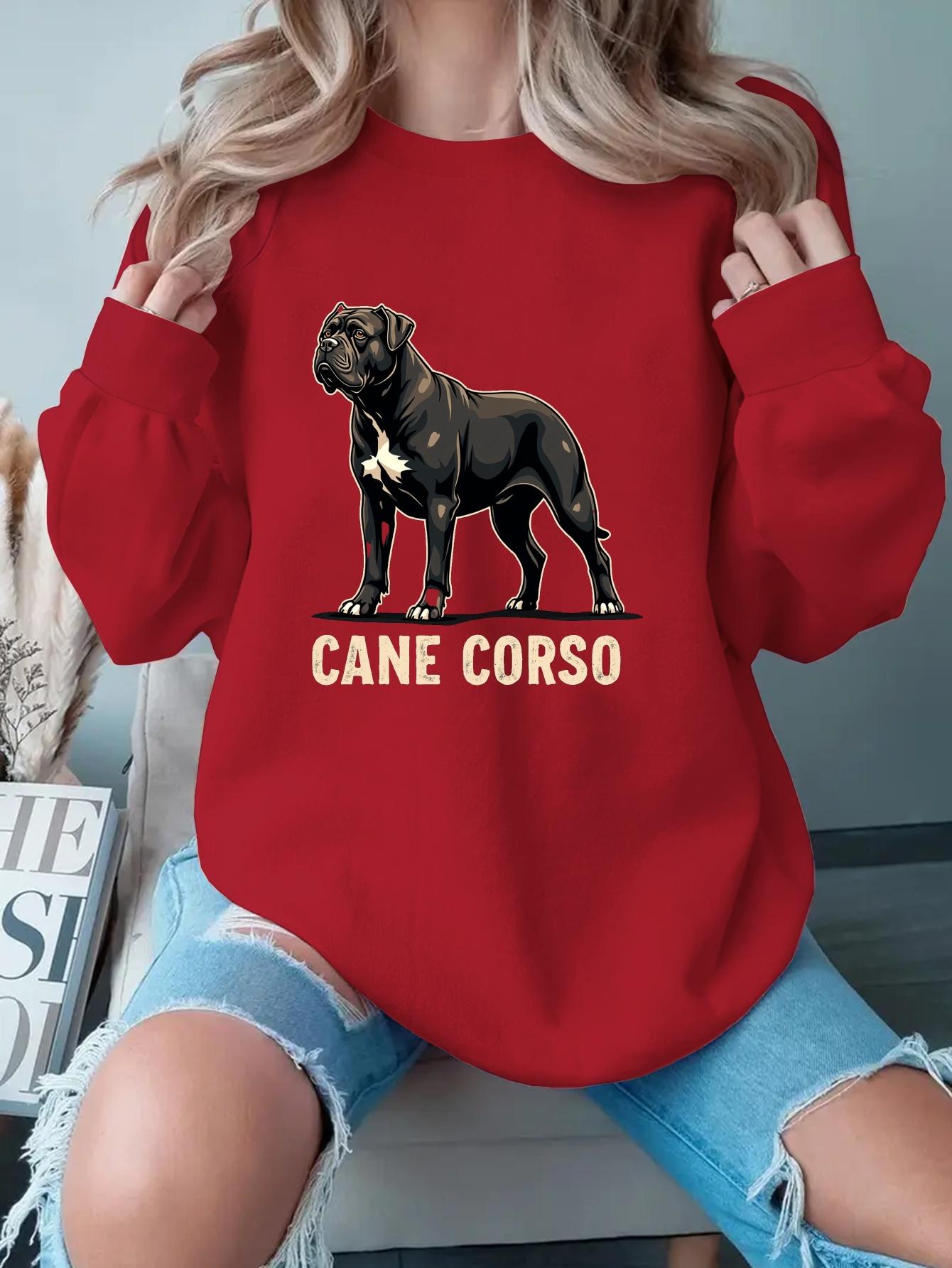 

Женские свитшоты Кане-корсо XXL красный