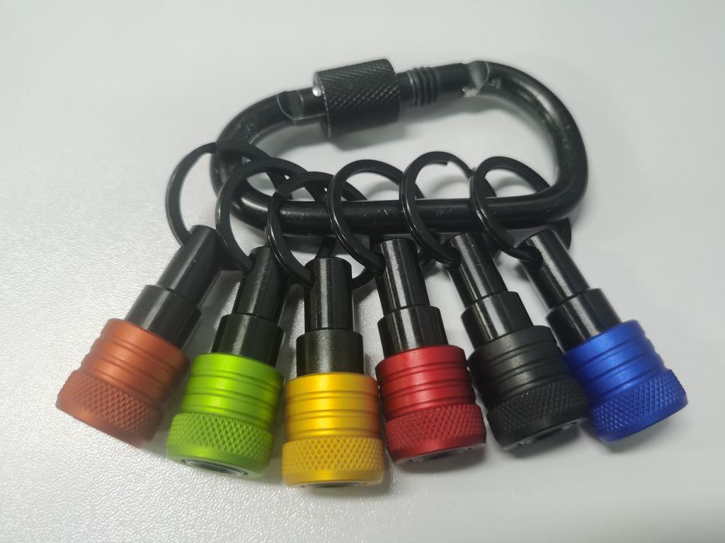 1 4inch Hex Shank Aluminum Alloy Screwdriver Bits Holder Extension Bar Drill Screw Adapter Change Keychain Portable