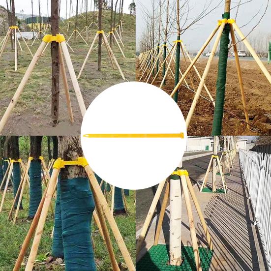 10Pcs Tree Support Frame Anti-skid Easy To Install Strong Construction Plastic Large Tree Growing Support Stakes Home Supplies