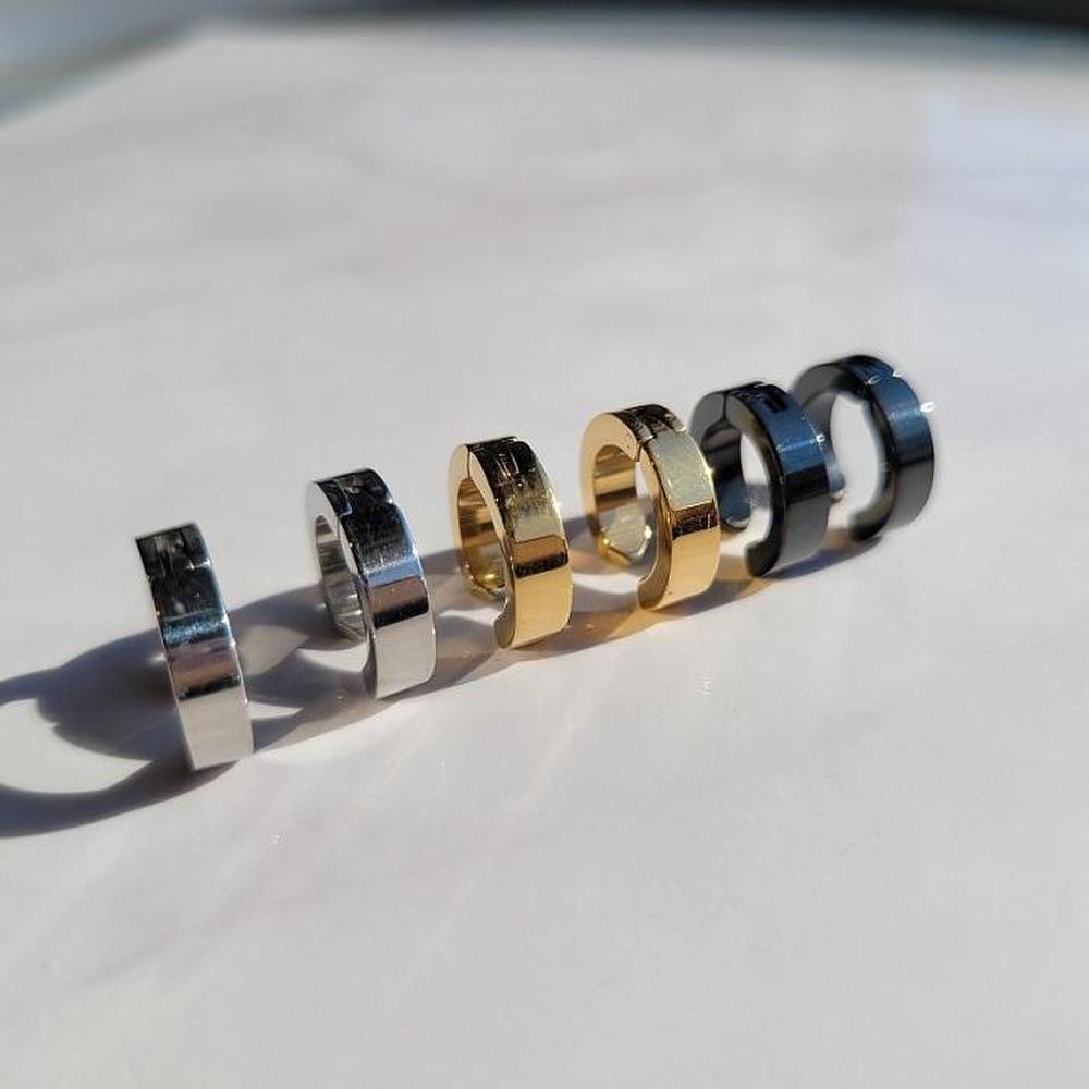 [Noblen] Surgical Steel Minja 3-Color Earring Ear Curve (8550588)