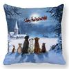 1 piece of Christmas Day party decoration pillowcase Winter Snowman animal print cushion suite room home decoration gift