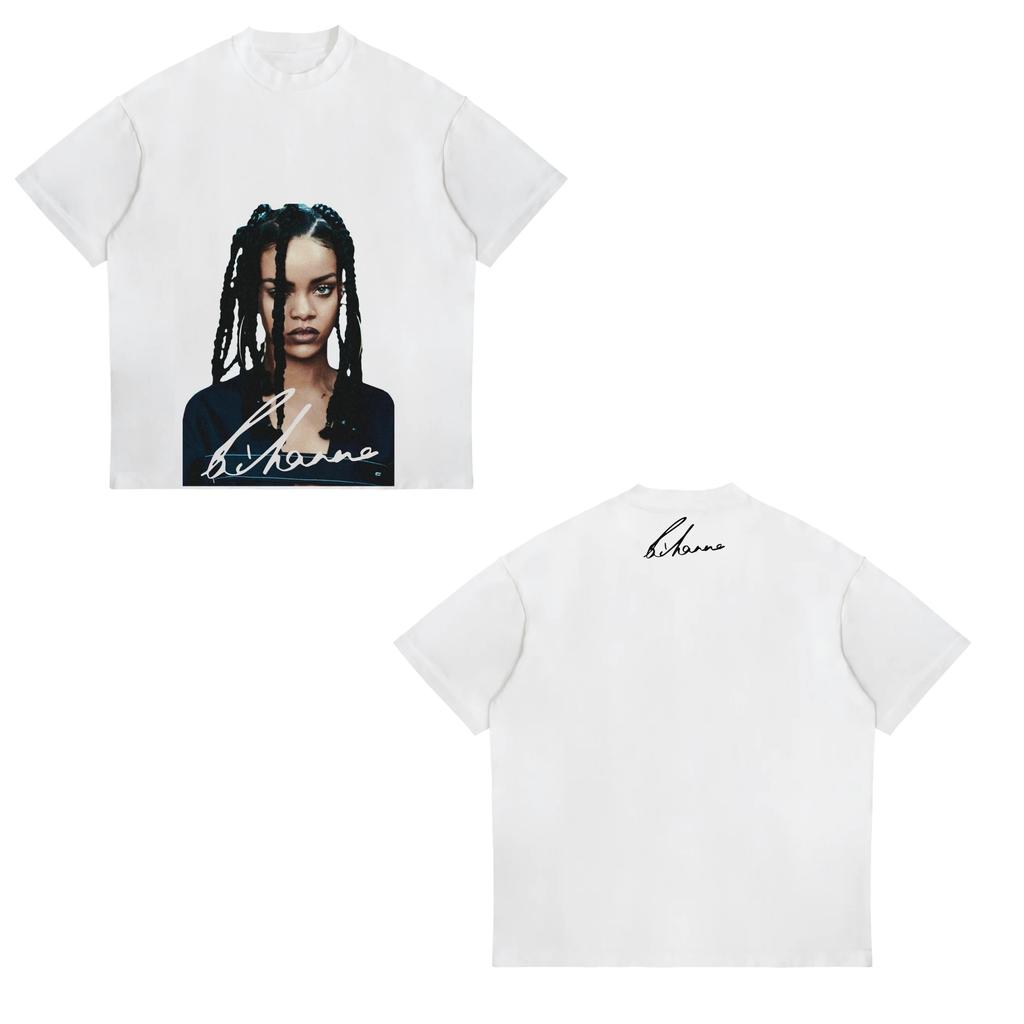 Rihannas Retro Tour Pattern Tshirt A Unisex Concert Souvenir A Classic Album Cover Retro Tshirt for Fans Unisex Women