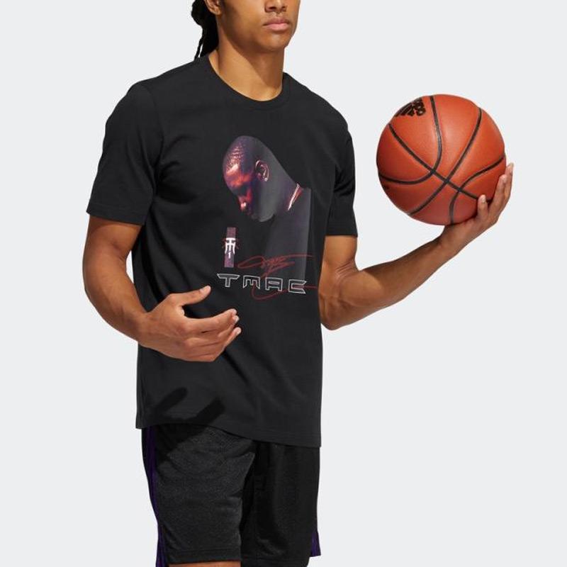 Adidas Character Print Casual Sports Short Sleeve T-Shirt Men Tops Black HS8515