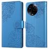 Phone Case For Realme 11 5G (Global)/C67 5G/11x 5G Rose Flower PU Leather Wallet Phone Cover with 3 Card Slots