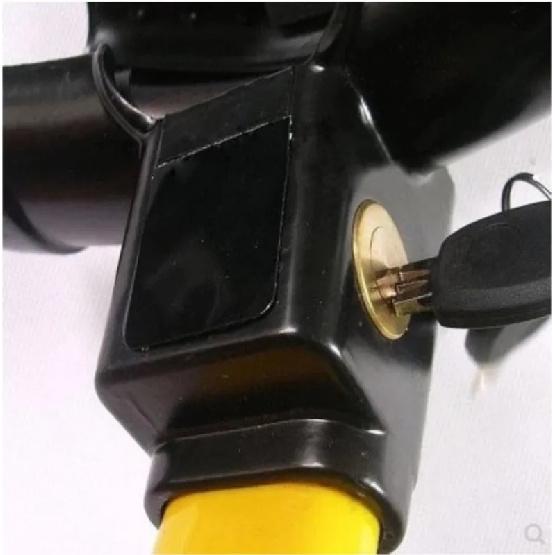 1* Anti-theft Steering Wheel Lock with 2 Keys Universal Car steering wheel lock For for Auto Rotary Automobile Security