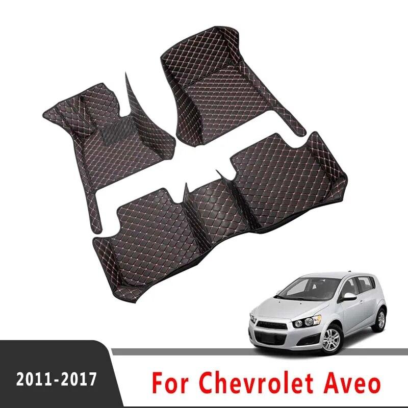 Autokoberce pro Chevrolet Aveo MK2 Sonic 2017 2016 2015 2014 2013 2012 2011 Autodoplňky Kožený voděodolný chránič